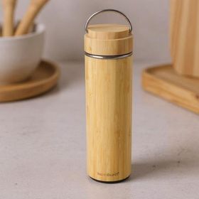 Bambum Lux Kapsül 500 ml Ahşap Termos