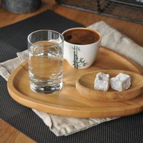 Bambum Macchiato Üçgen Tepsi