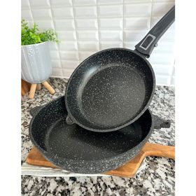 Bambum Madre Siyah 3 Parça Tak Çıkar Saplı Tava Seti