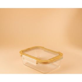 Bambum Moira Cam Kapaklı Kilitli 1040 ml Cam Saklama Kabı