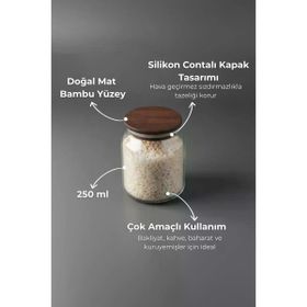Bambum Nero Zone 250 ml Cam Saklama Kabı