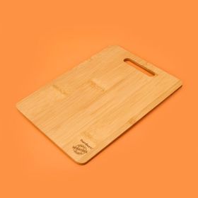 Bambum Plank Büyük Kesme ve Steak Açık Kahverengi Tahtası