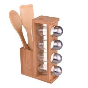 Bambum Sital Kaşıklıklı 4'lü Baharatlık