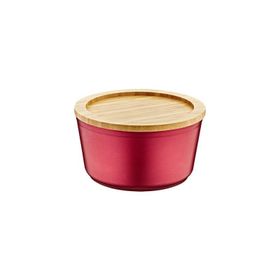 Bambum Slalom Bambum Kapaklı Granit 16 cm Kırmızı Saklama Kabı