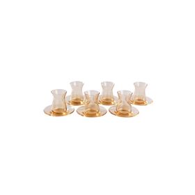 Bambum Stella 12 Parça Oval Bambu Altlıklı Çay Seti