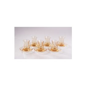 Bambum Stella 12 Parça Oval Bambu Altlıklı Çay Seti