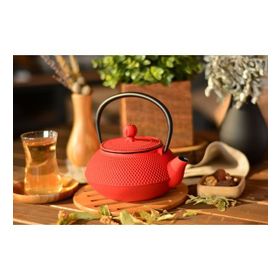 Bambum T2765 750 ml Kırmızı Linden Döküm Demlik