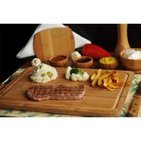 Bambum Toscana Büyük Kahve Steak Tahtası