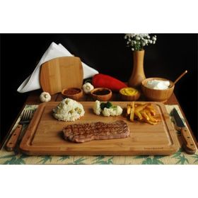 Bambum Toscana Büyük Kahve Steak Tahtası