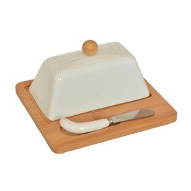 Bambum Una 3 Parça Tereyağ Servis Kabı