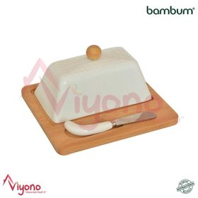 Bambum Una 3 Parça Tereyağ Servis Kabı