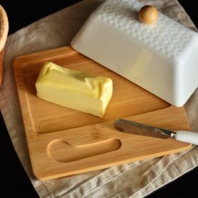 Bambum Una 3 Parça Tereyağ Servis Kabı