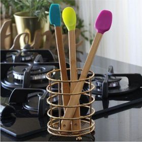 Bambum Zolly 3'lü Beyaz Ahşap Spatula Seti