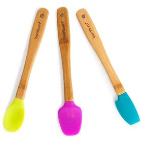 Bambum Zolly 3'lü Beyaz Ahşap Spatula Seti