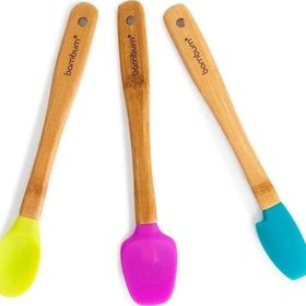 Bambum Zolly 3'lü Beyaz Ahşap Spatula Seti