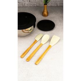 Bambum Zolly 3'lü Beyaz Spatula Seti