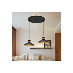Bamyum İkili Salon Circle Siyah Avize