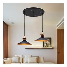 Bamyum İkili Salon Circle Siyah Avize