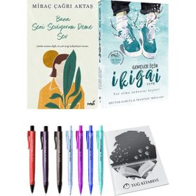 Bana Seni Seviyorum Deme Sev ve Gençler İçin İkigai - 2'li Set - Miraç Çağrı Aktaş