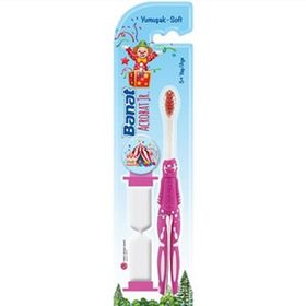 Banat Acrobat Junior Pembe Kum Saatli Diş Fırçası