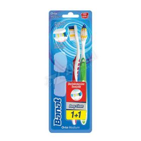 Banat Deep Clean 1+1 Medium Kapaklı 3 Adet Diş Fırçası