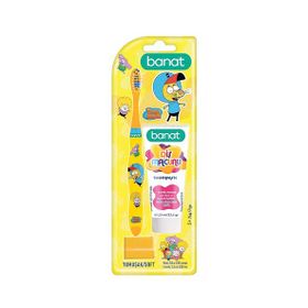 Banat Kral Şakir 5+ Yaş Sarı Yumuşak Diş Fırçası + 25 ml Diş Macunu Set