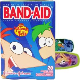 Band Aid Phineas and Ferb 20 Adet Yara Bandı
