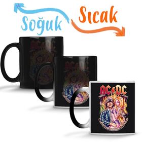 Banda Ac Dc Müzik Grubu Sihirli Porselen Kupa