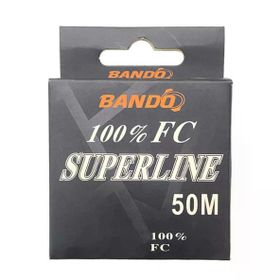 Bando Standart 0.55 mm 50 mt 14.1 kg Superline 100 Fluorocarbon Misina