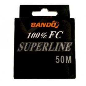 Bando Standart 0.55 mm 50 mt 14.1 kg Superline 100 Fluorocarbon Misina