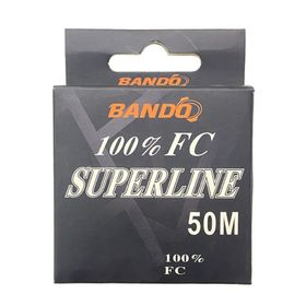 Bando Standart 0.55 mm 50 mt 14.1 kg Superline 100 Fluorocarbon Misina