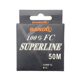 Bando Standart 0.55 mm 50 mt 14.1 kg Superline 100 Fluorocarbon Misina