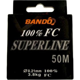 Bando Standart 0.55 mm 50 mt 14.1 kg Superline 100 Fluorocarbon Misina