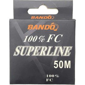 Bando Standart 0.55 mm 50 mt 14.1 kg Superline 100 Fluorocarbon Misina