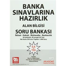 Banka Sınavlarına Hazırlık Alan Bilgisi Soru Bankası - Adalet Hazar Mahmut Ceylan av sezercan bektas av sezercan bektas Şenol Babuşcu