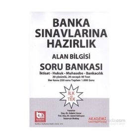 Banka Sınavlarına Hazırlık Alan Bilgisi Soru Bankası - Adalet Hazar Mahmut Ceylan av sezercan bektas av sezercan bektas Şenol Babuşcu