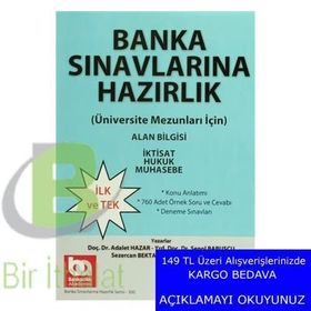 Banka Sınavlarına Hazırlık Üniversite Mezunları İçin - Alan Bilgisi - Mahmut Ceylan Adalet Hazar av sezercan bektas Şenol Babuşcu