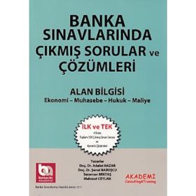 Banka Sınavlarında Çıkmış Sorular ve Çözümleri Alan Bilgisi - Adalet Hazar av sezercan bektas Mahmut Ceylan