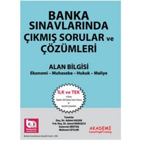 Banka Sınavlarında Çıkmış Sorular ve Çözümleri Alan Bilgisi - Adalet Hazar av sezercan bektas Mahmut Ceylan