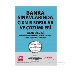 Banka Sınavlarında Çıkmış Sorular ve Çözümleri Alan Bilgisi - Adalet Hazar av sezercan bektas Mahmut Ceylan