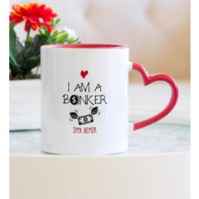 Bankacı Kalpli Kupa Bardak