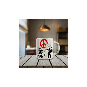 Banksy - Peace Soldiers Kupa Bardak