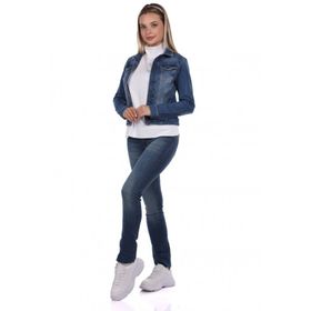 Banny Jeans Cep Detaylı Kadın Jean Ceket