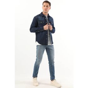 Banny Jeans Erkek Koyu Mavi Jean Gömlek