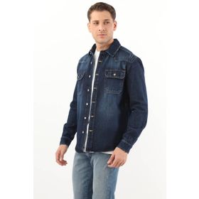 Banny Jeans Erkek Koyu Mavi Jean Gömlek