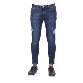 Banny Jeans Erkek Lacivert Bilek Boy Yırtık Skinny Fit Jean Pantolon