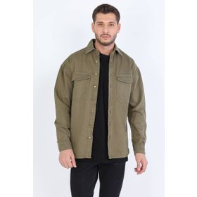 Banny Jeans Haki Erkek Oversize Jean Gömlek
