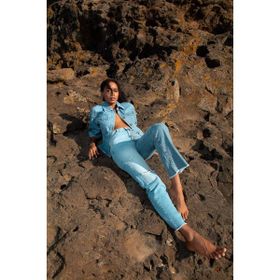 Banny Jeans Kadın Dizi Yırtık Çift Yıkamalı Jean Pantolon