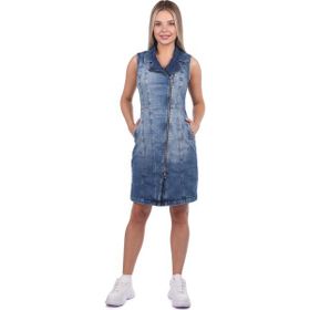 Banny Jeans Kadın Fermuarlı Jean Elbise