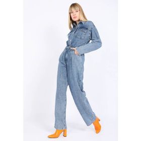Banny Jeans Kadın Jean Mavi Tulum